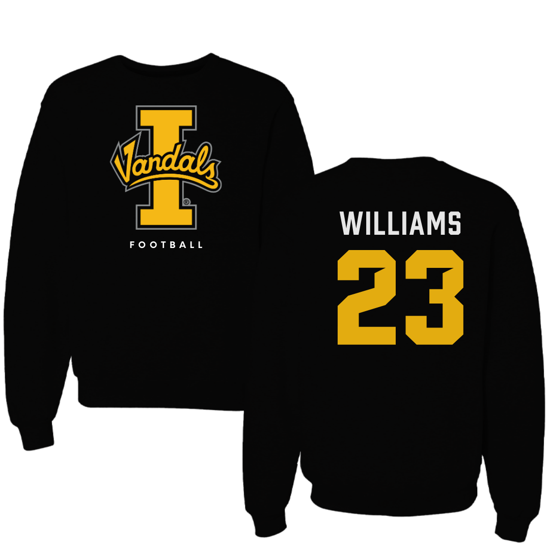 University of Idaho Football Black Crewneck - #23 Art Williams