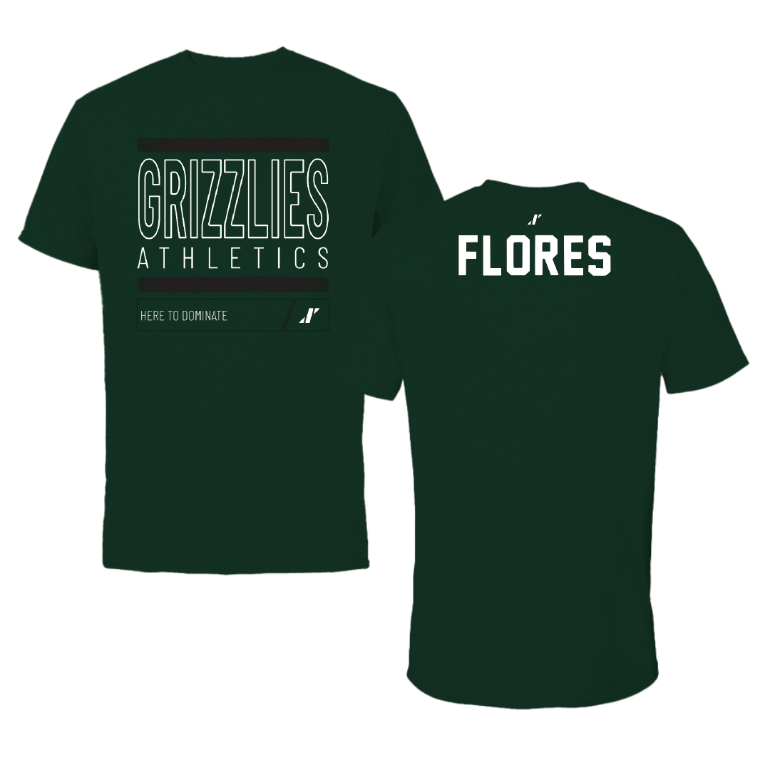Adams State University Wrestling Forest Green Dominate Tee - Angel Flores