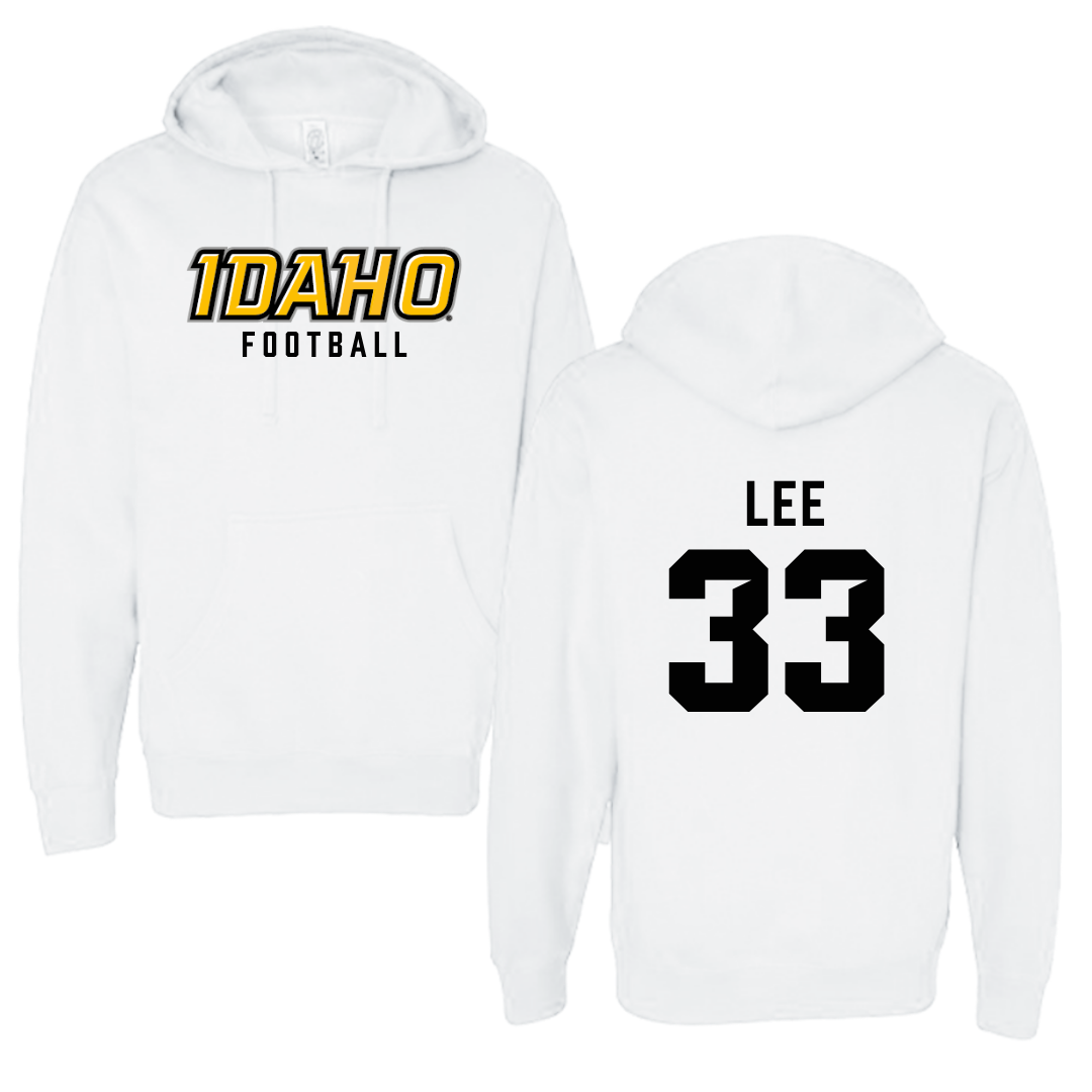 University of Idaho Football White Idaho Hoodie - #33 Julian Lee