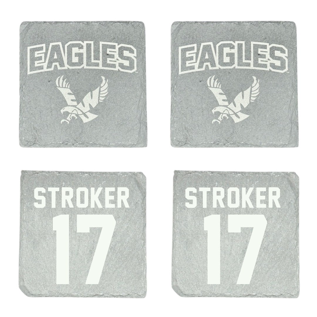 Eastern Washington University Soccer Stone Coaster (4 Pack)  - #17 Kyla Stroker
