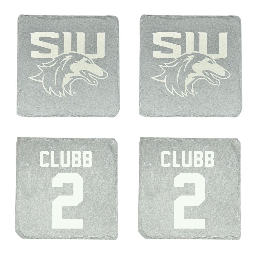 Southern Illinois University at Carbondale Basketball Stone Coaster (4 Pack)  - #2 Paige Clubb