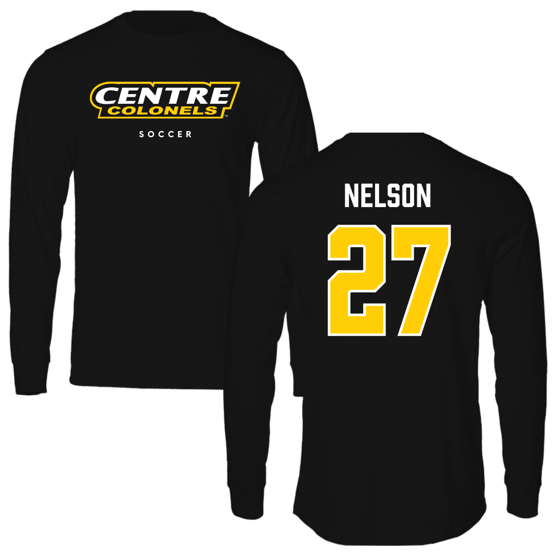 Centre College Soccer Black Long Sleeve - #27 Taylor Nelson