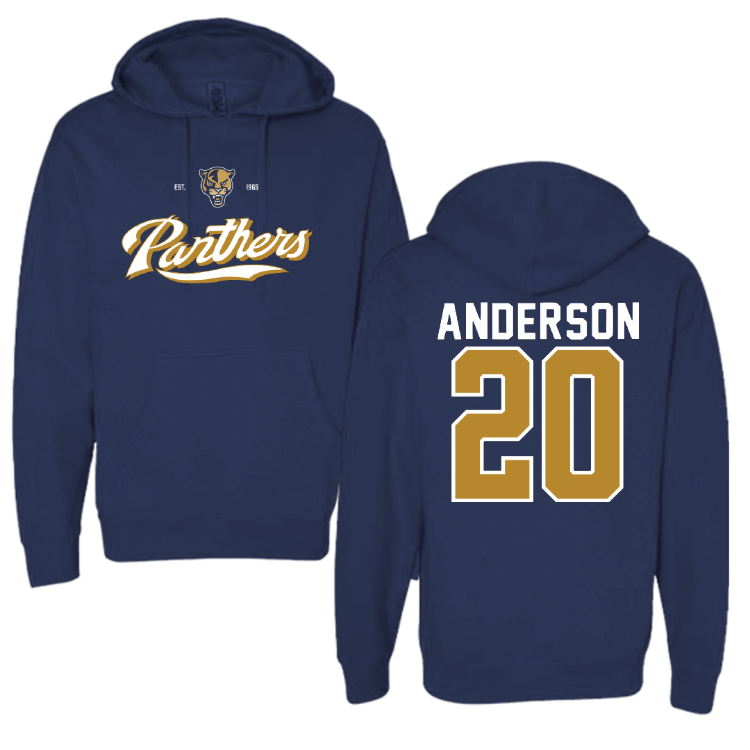 Florida International University Football Navy General Hoodie - #20 JT Anderson