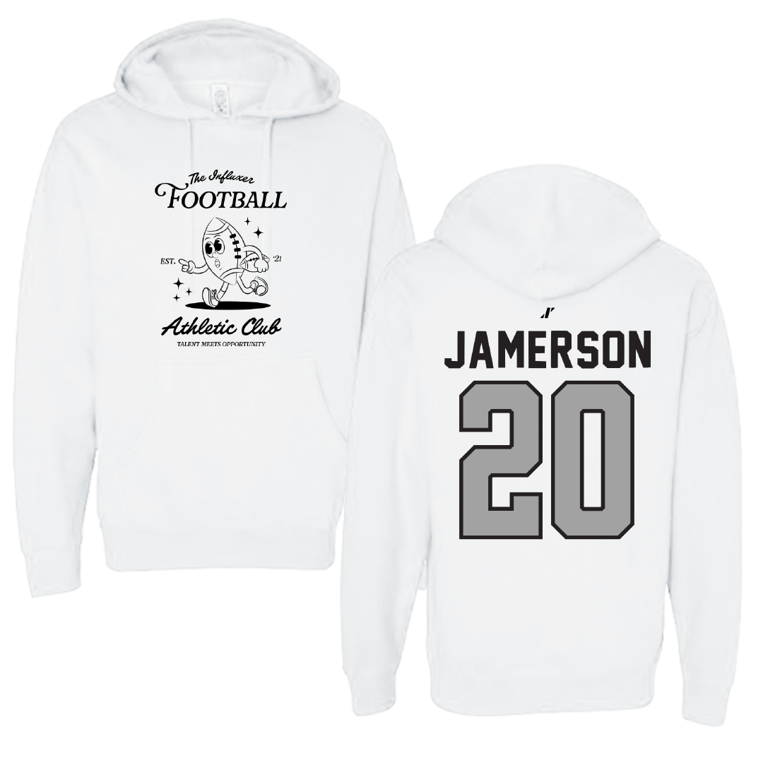 Football White Influxer Athletic Club Hoodie - #20 Kybo Jamerson