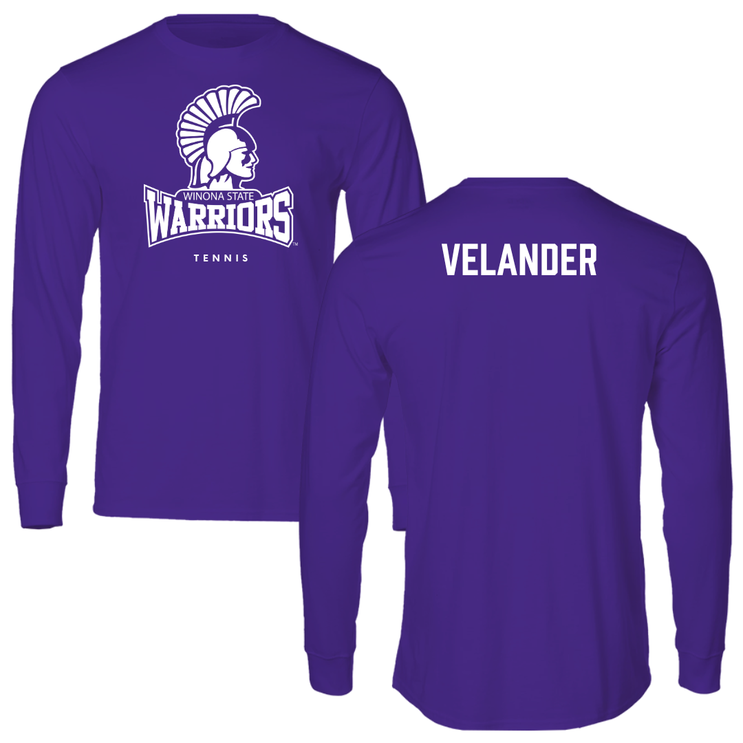 Winona State University Tennis Purple Performance Long Sleeve - Kate Velander