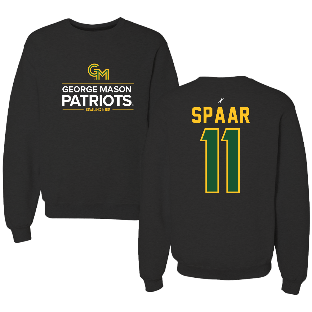 George Mason University Volleyball Black General Crewneck - #11 Nani Spaar