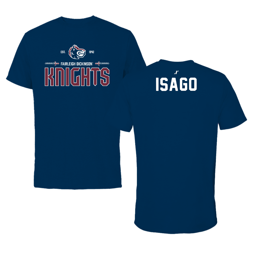 Fairleigh Dickinson University-Metropolitan Campus Tennis Navy General Performance Tee - Namie Isago