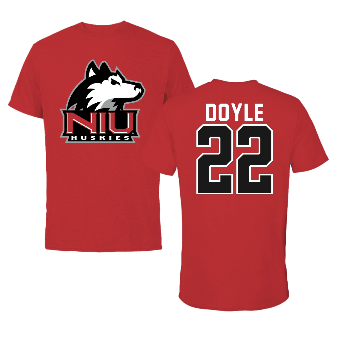 Northern Illinois University Basketball Red Performance Tee - #22 Alecia Doyle