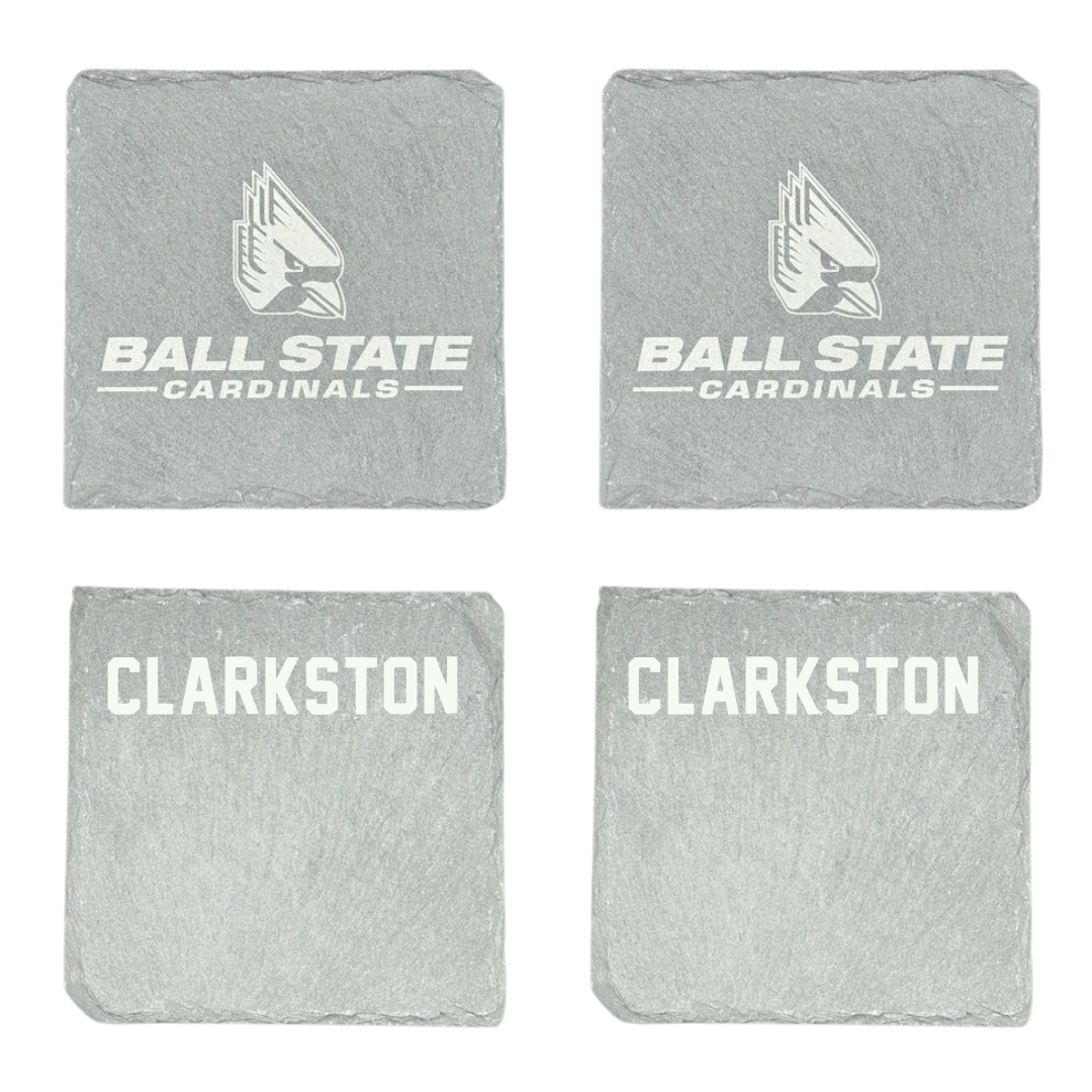 Ball State University Swimming & Diving Stone Coaster (4 Pack)  - Benjamin Clarkston