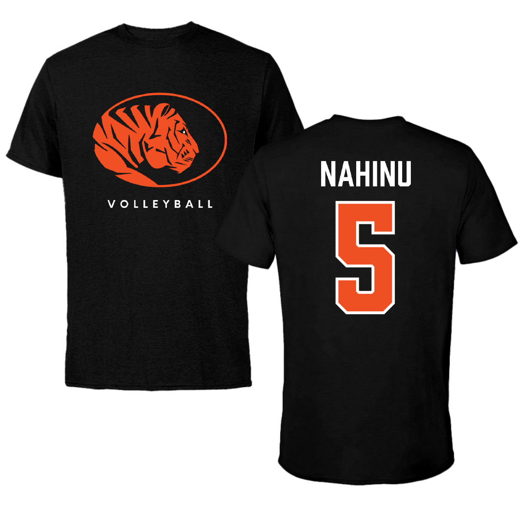 East Central University Volleyball Black Performance Tee - #5 Angel Nahinu