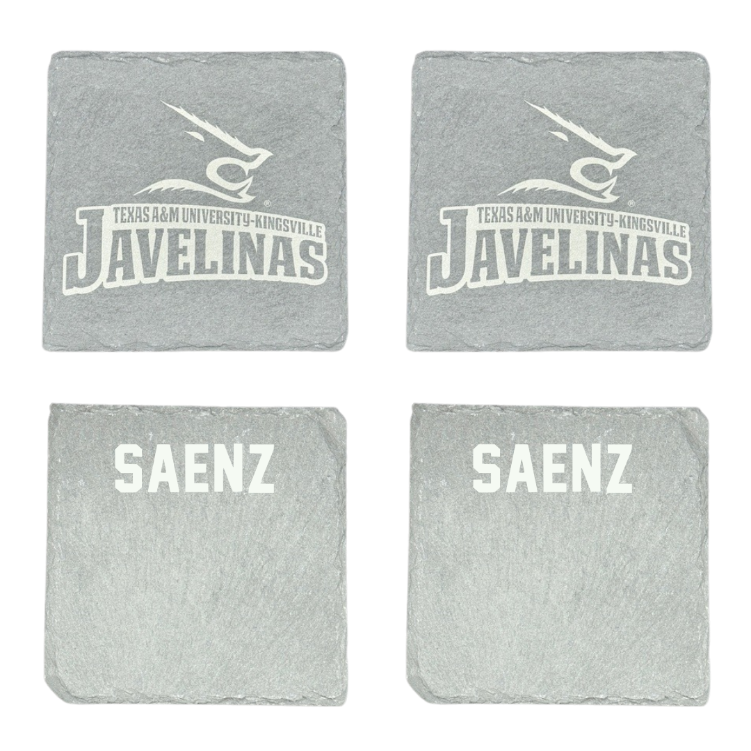 Texas A&M University-Kingsville Baseball Stone Coaster (4 Pack)  - Derek Saenz
