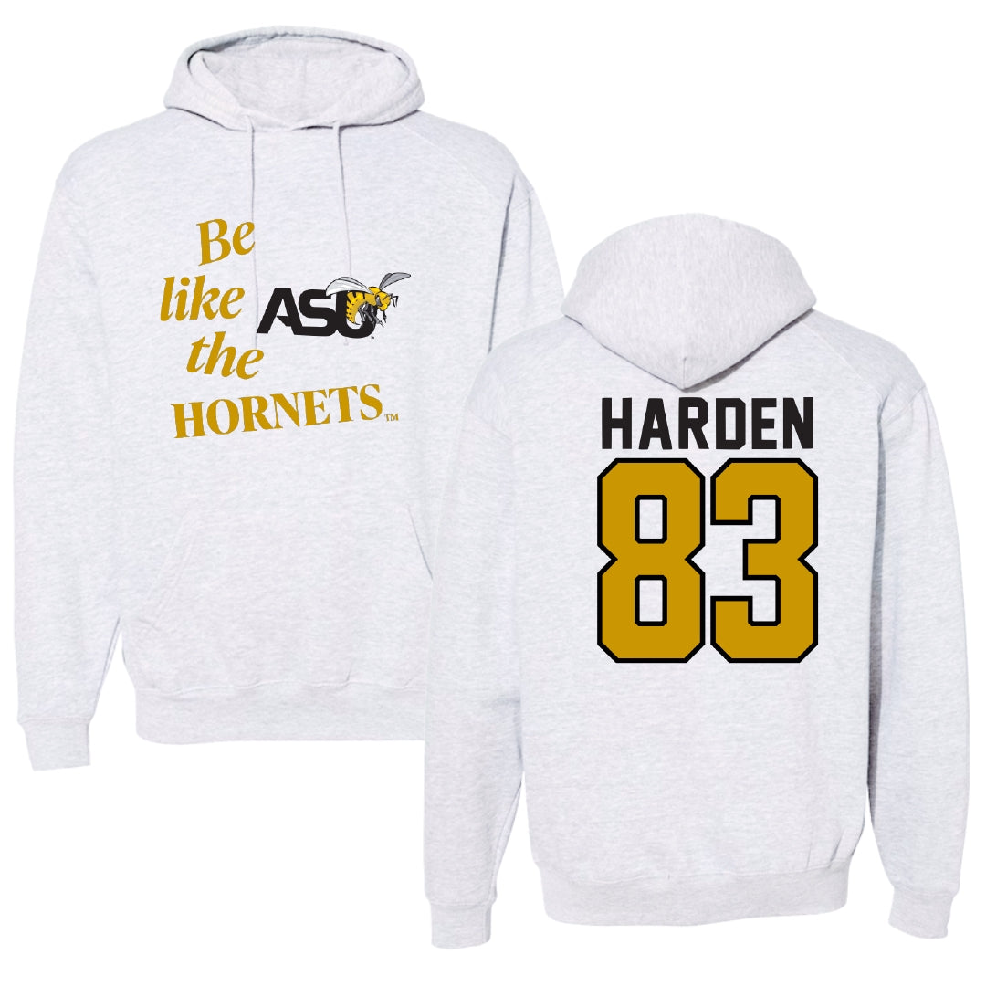 Alabama State University Football Light Gray Be Like Us Hoodie - #83 Derick Harden