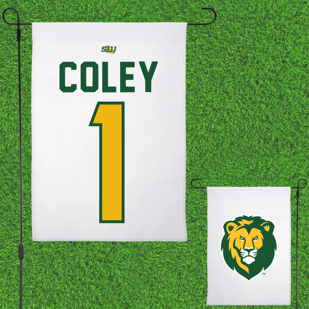 Southeastern Louisiana University Baseball White Garden Flag - #1 Parker Coley
