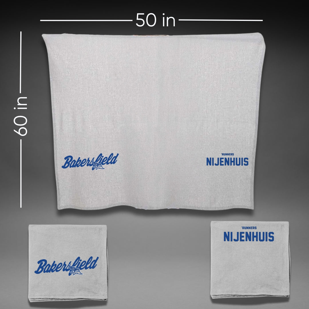 California State University-Bakersfield Wrestling Gray Blanket - Gerrit Nijenhuis