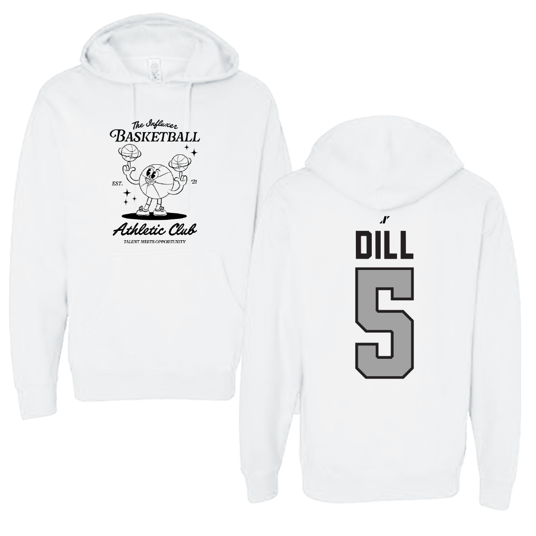 Basketball White Influxer Athletic Club Hoodie - #5 Cameron Dill