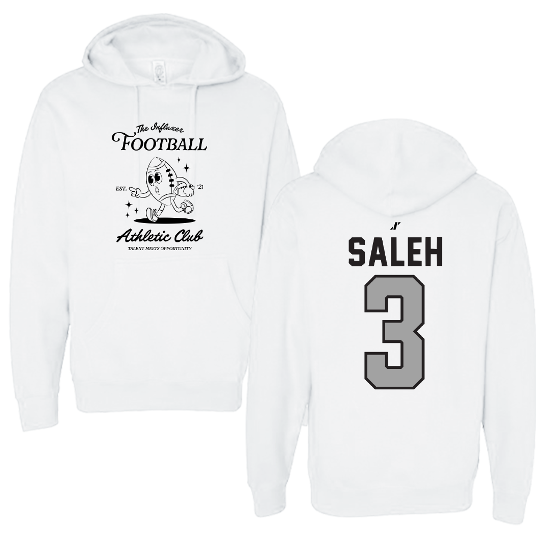 Football White Influxer Athletic Club Hoodie - #3 Adam Saleh