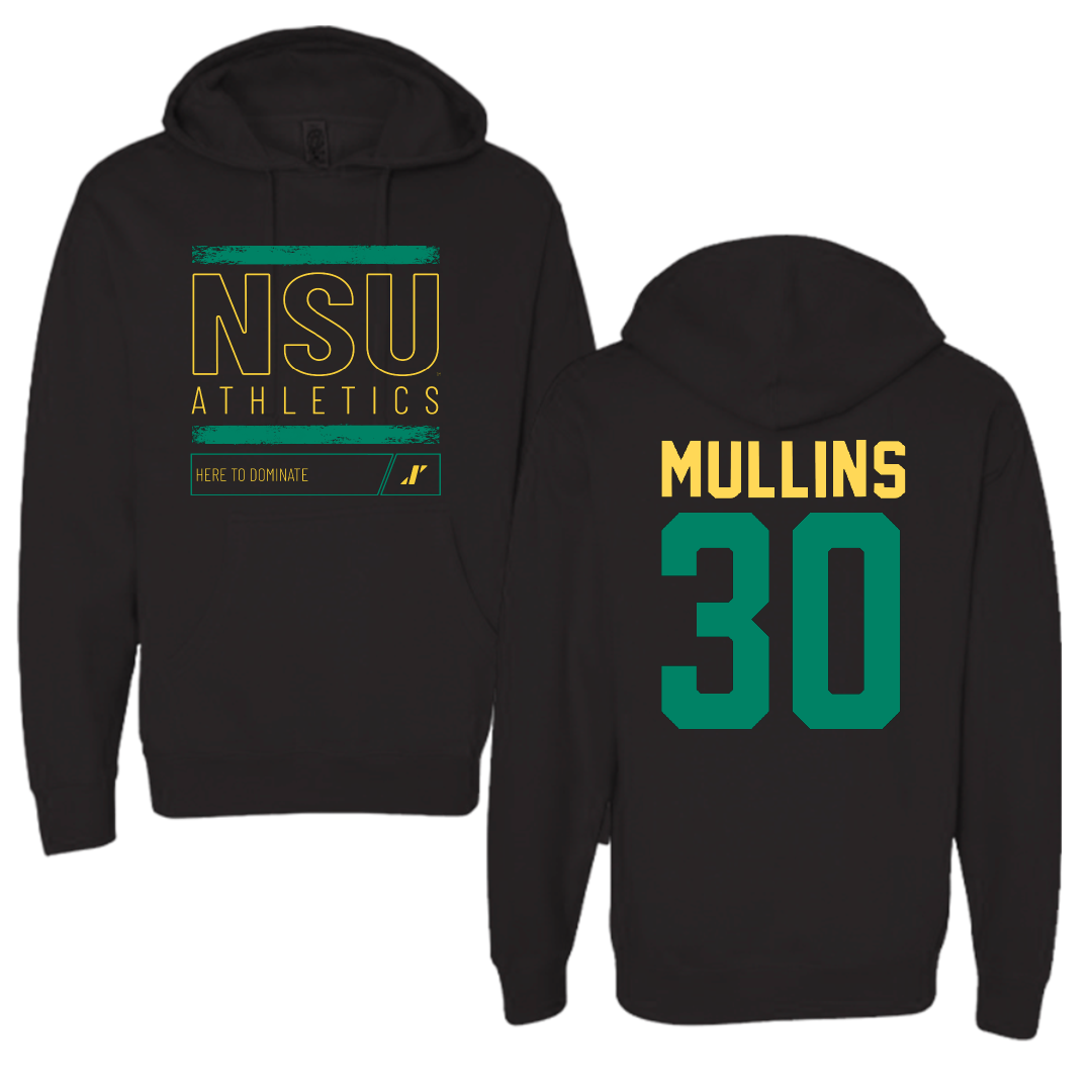 Norfolk State University Basketball Black Dominate Hoodie - #30 Paris Mullins