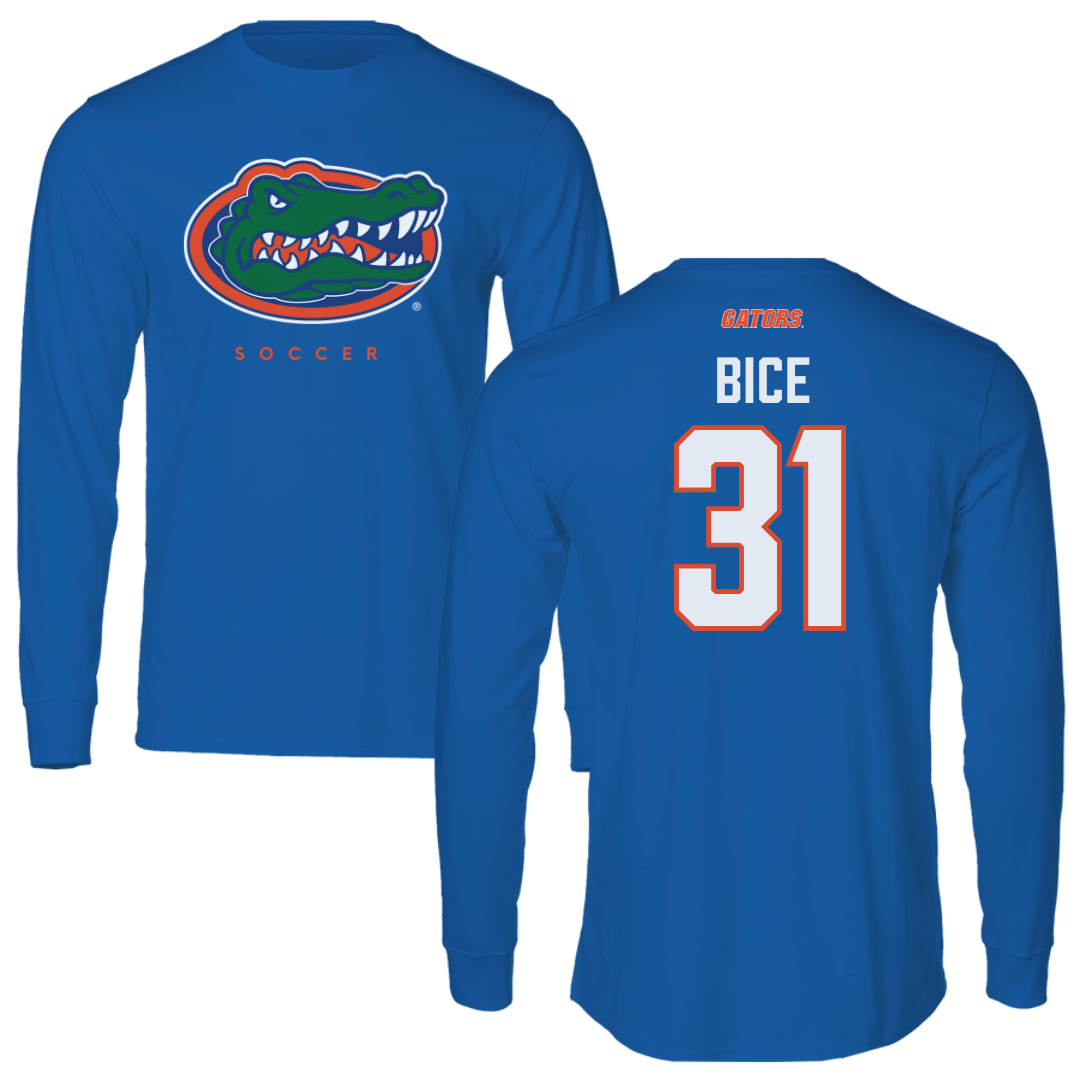 University of Florida Soccer Blue Mascot Performance Long Sleeve - #31 Paris Bice