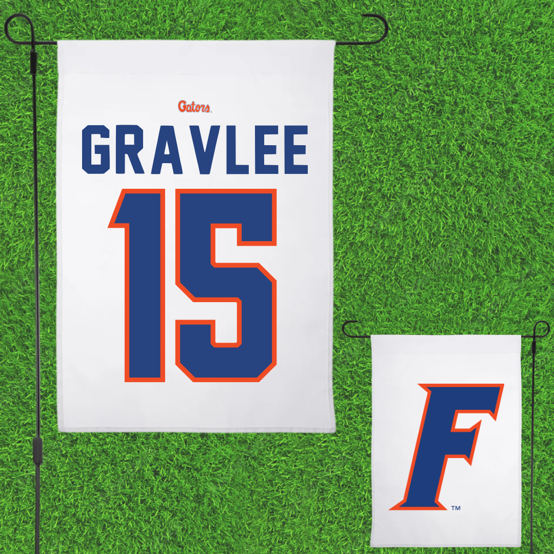 University of Florida Volleyball White Garden Flag - #15 Madi Gravlee