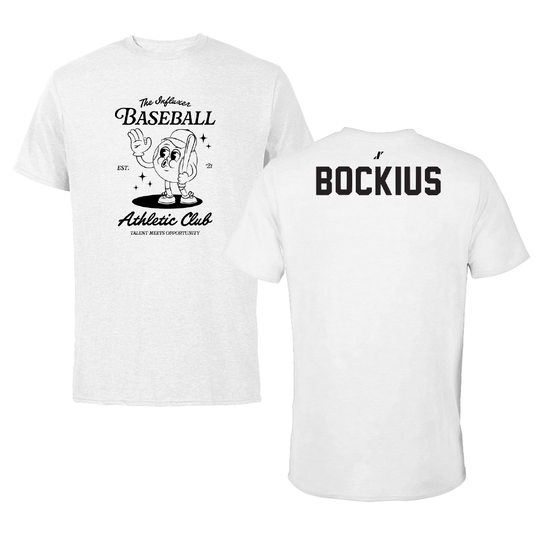 Baseball White Influxer Athletic Club Tee - Brazen Bockius