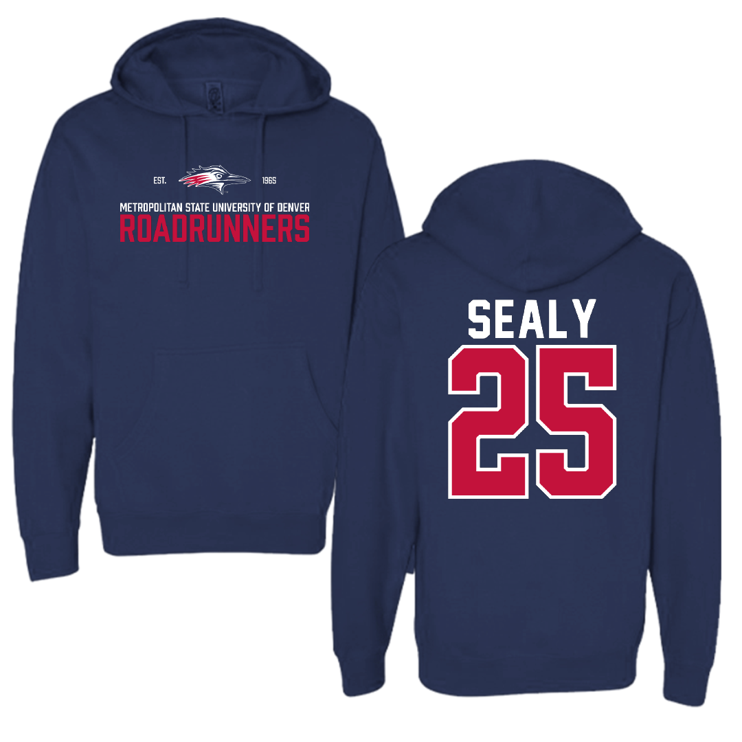 Metropolitan State University of Denver Basketball Navy General Hoodie - #25 Brianna Sealy