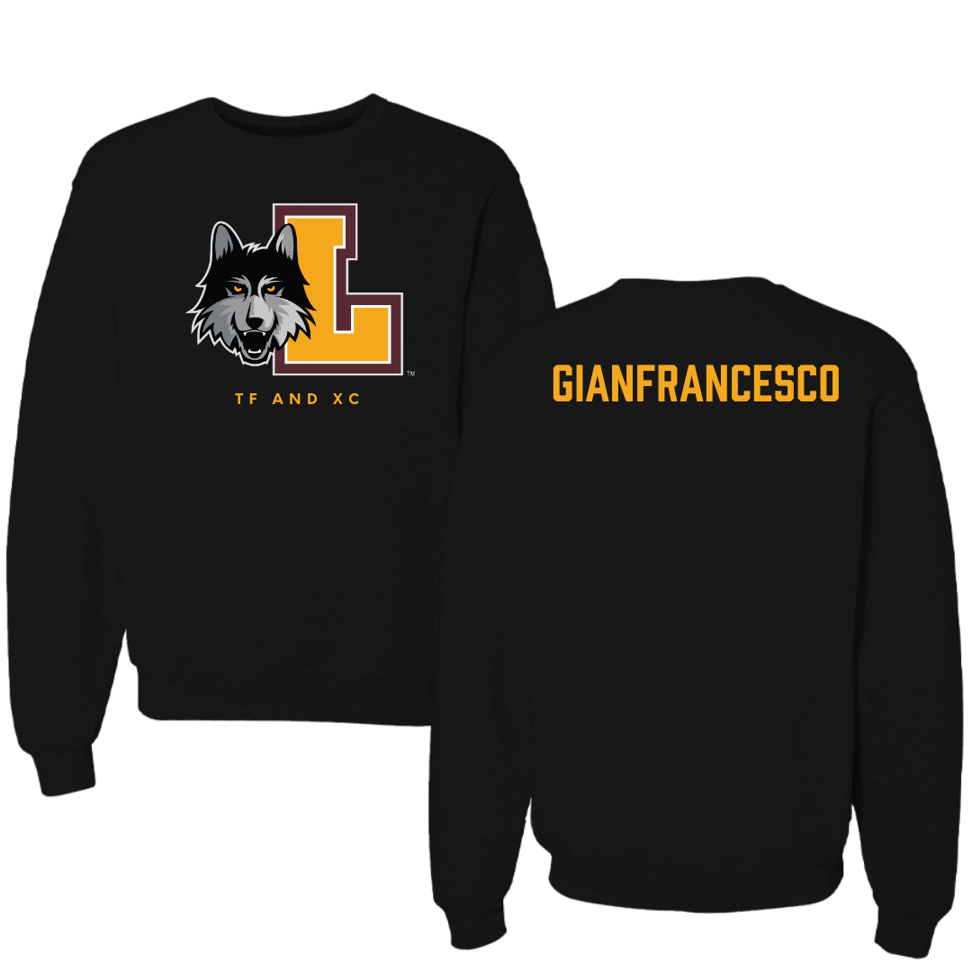 Loyola University-Chicago TF and XC Black Mascot Crewneck - Mia Gianfrancesco