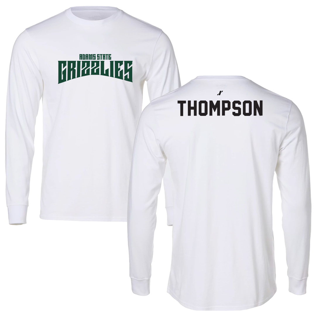 Adams State University Wrestling White Classic Long Sleeve - Kieran Thompson