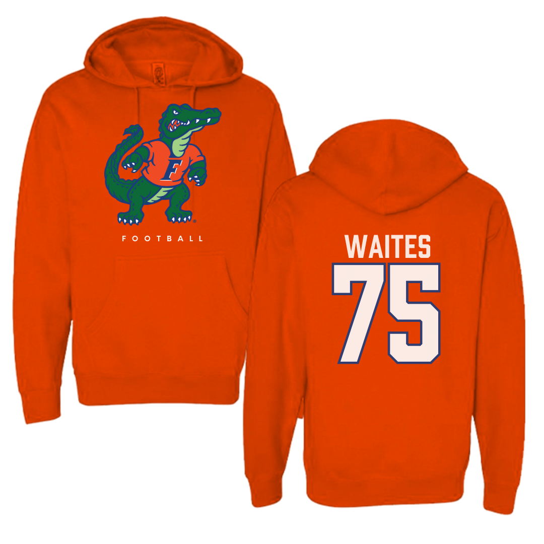 University of Florida Football Orange Hoodie - #75 Kamryn Waites