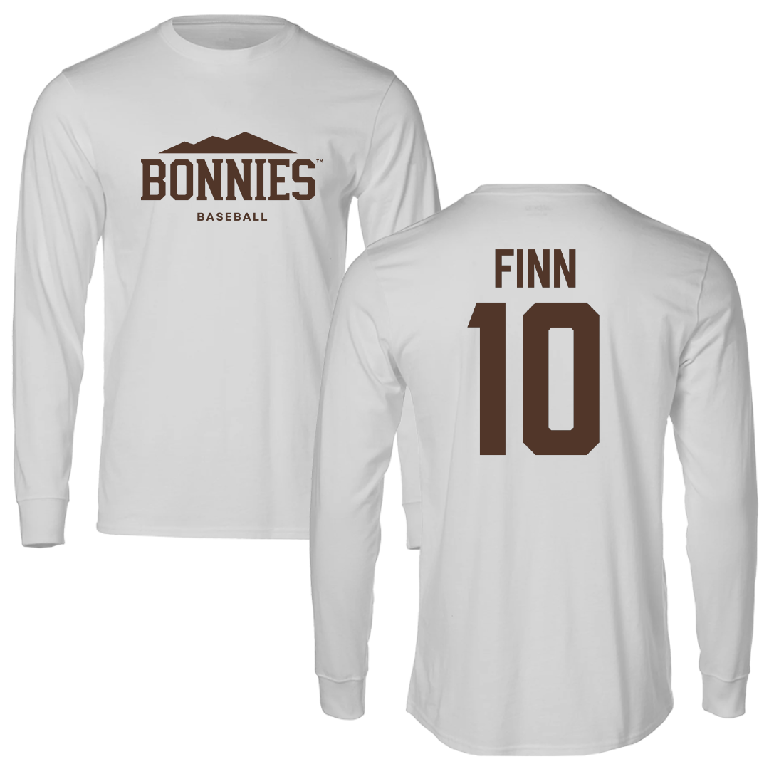 St. Bonaventure University Baseball Light Gray Long Sleeve - #10 Bobby Finn