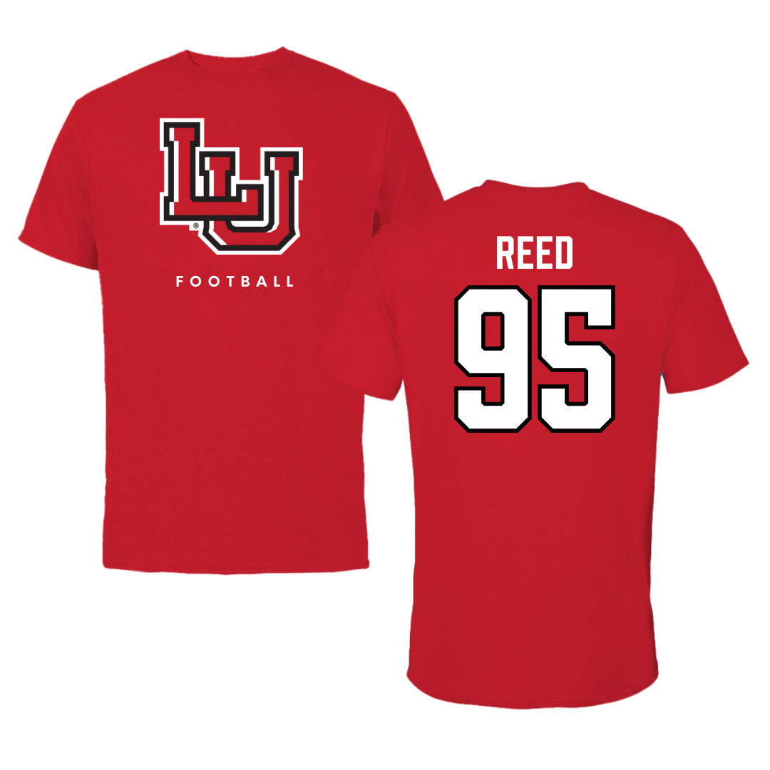 Lamar University Football Red Performance Tee - #95 Makhi Reed