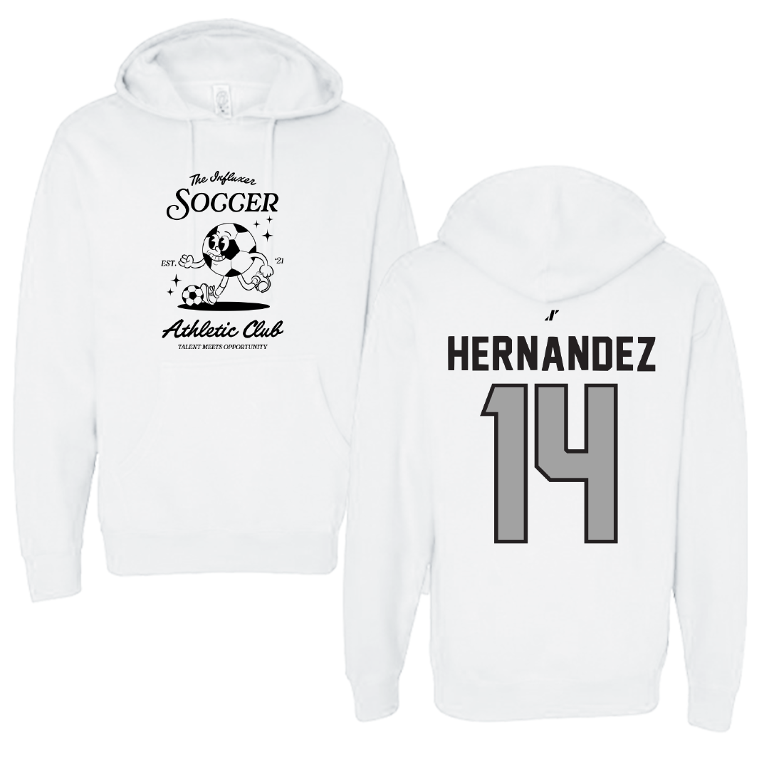 Soccer White Influxer Athletic Club Hoodie - #14 Lauren Hernandez
