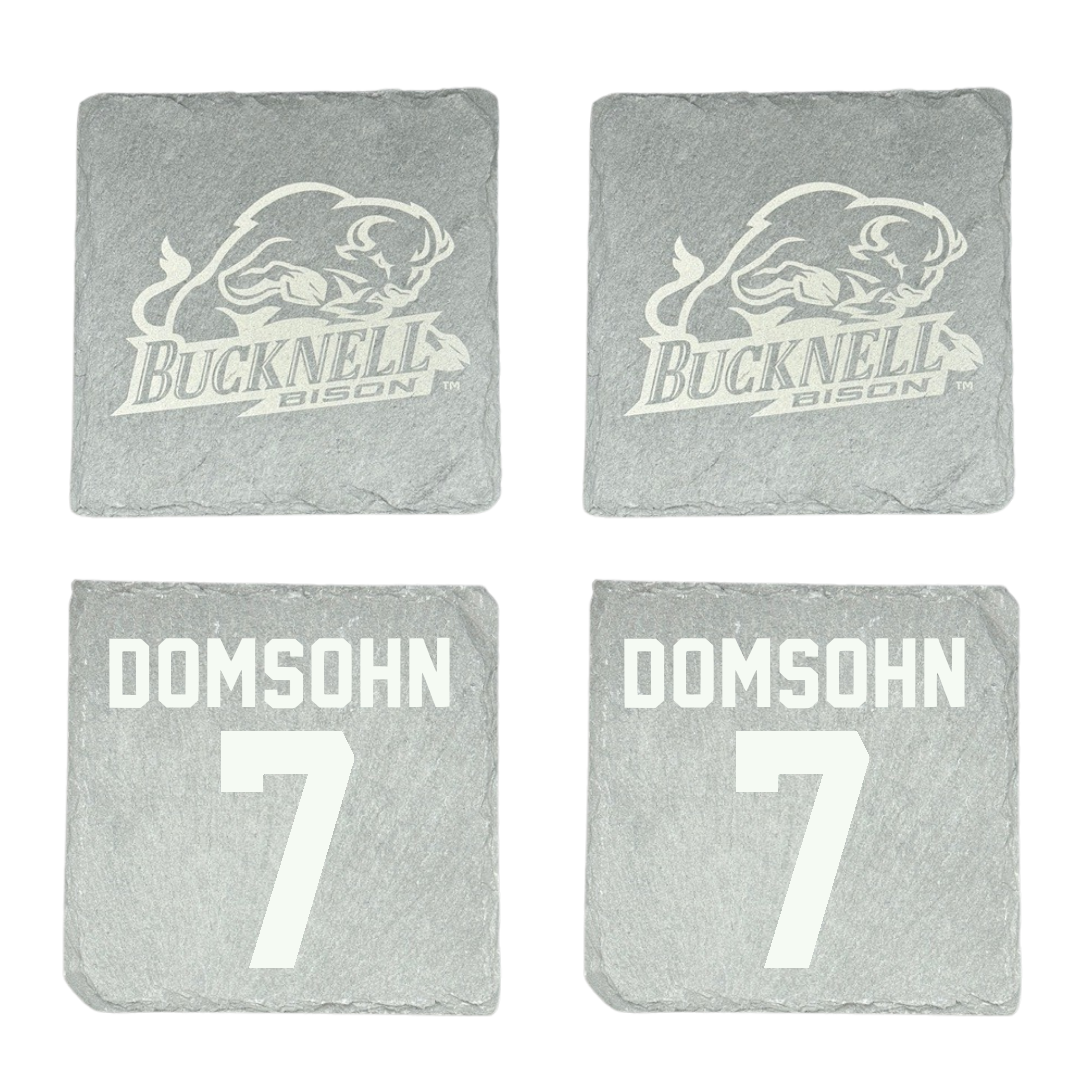 Bucknell University Soccer Stone Coaster (4 Pack)  - #7 Zane Domsohn