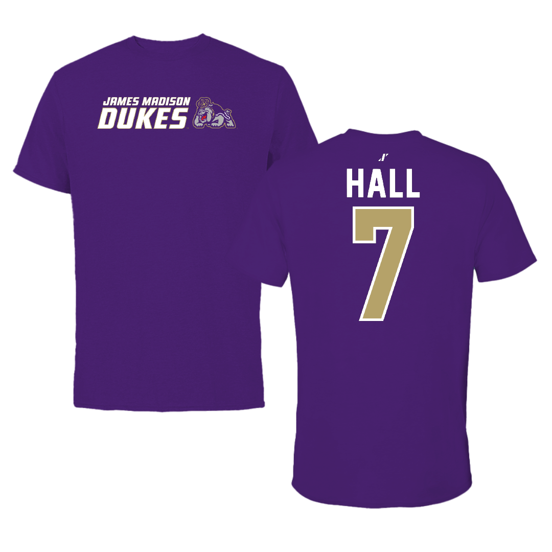 James Madison University Softball Purple General Tee - #7 Jasmine Hall