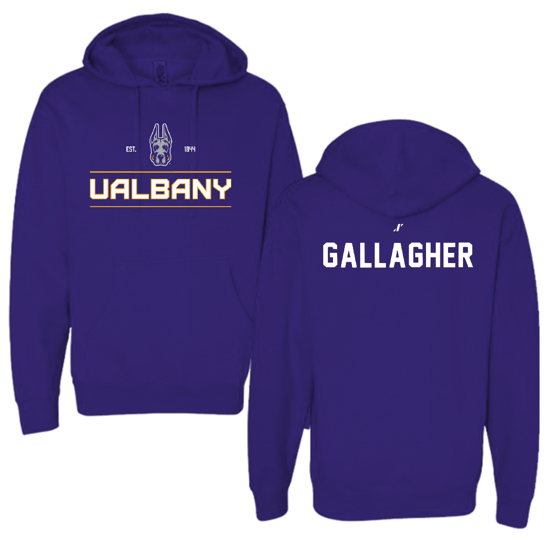 University at Albany TF and XC Purple General Hoodie - Jack Gallagher