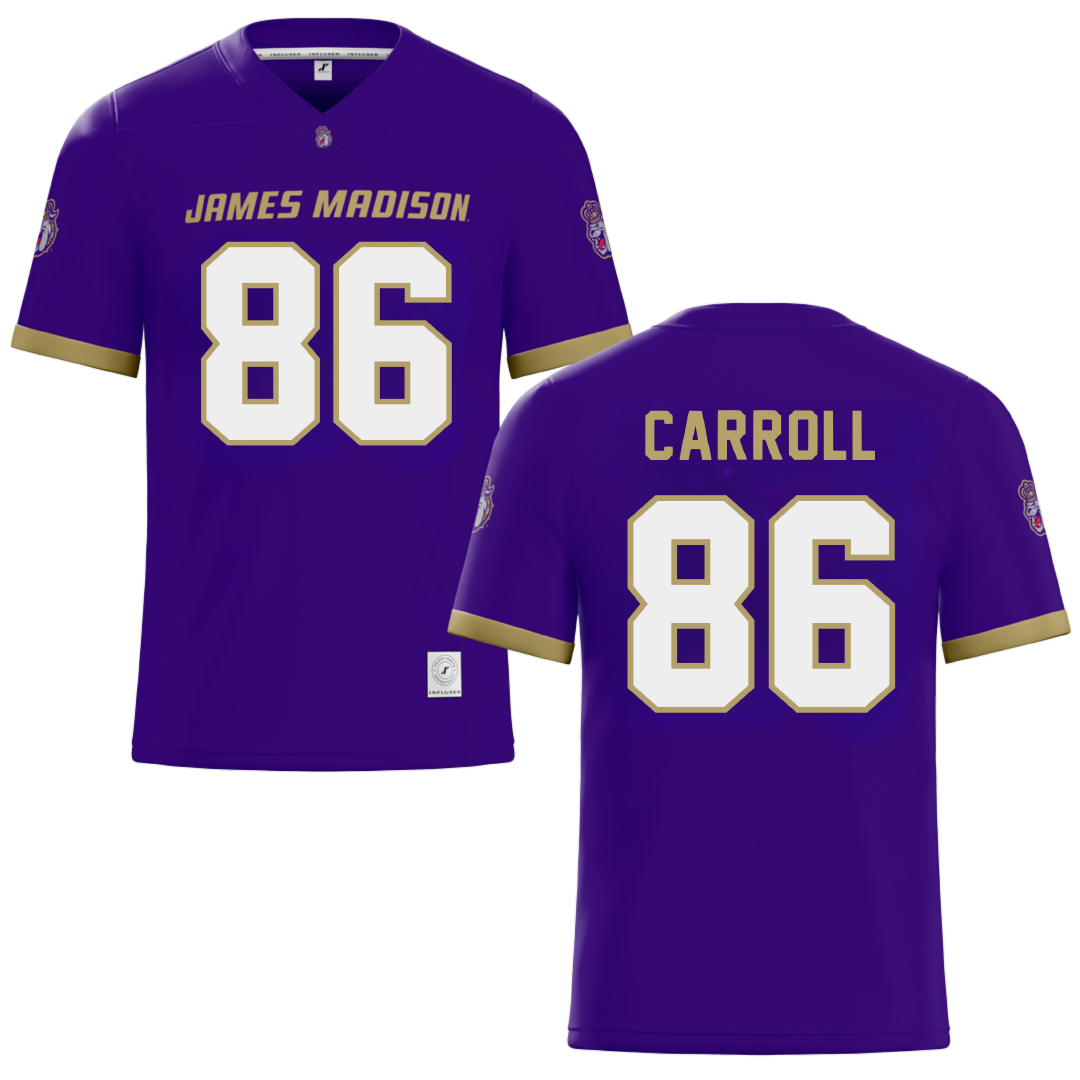 James Madison University Purple Football Jersey - #86 Collin Carroll