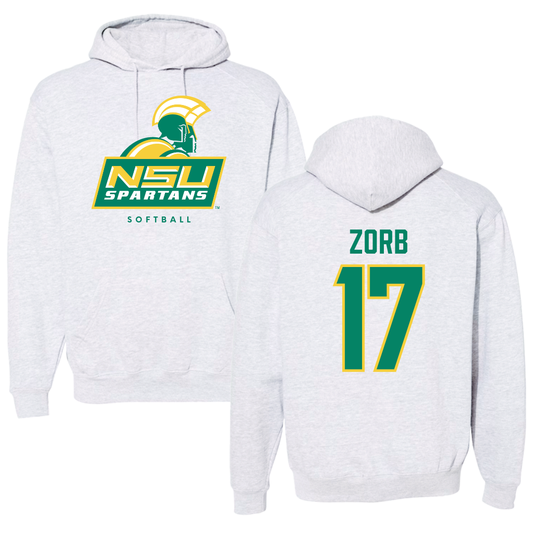 Norfolk State University Softball Gray Hoodie - #17 Lisa Zorb