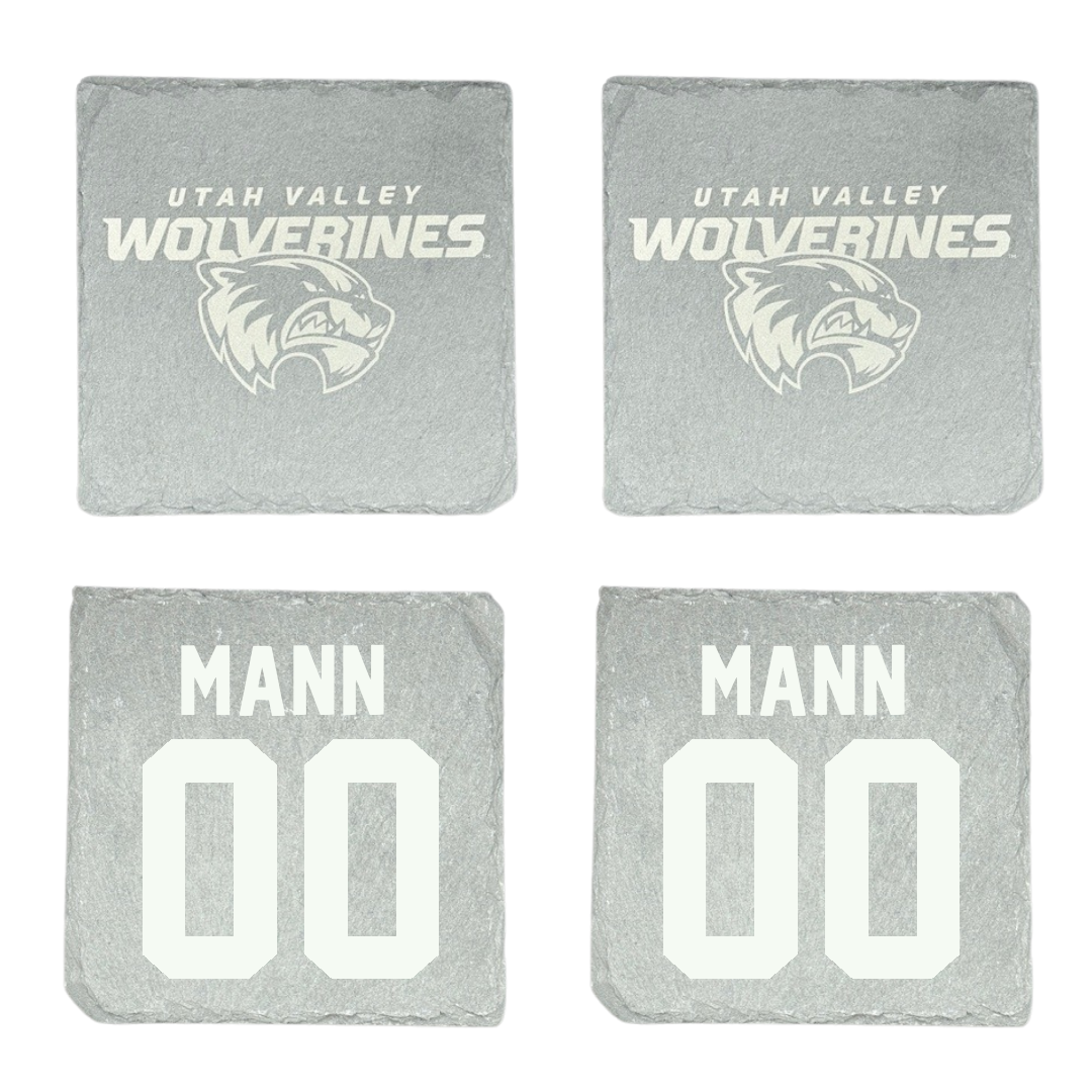Utah Valley University Softball Stone Coaster (4 Pack)  - #00 Angelique Mann