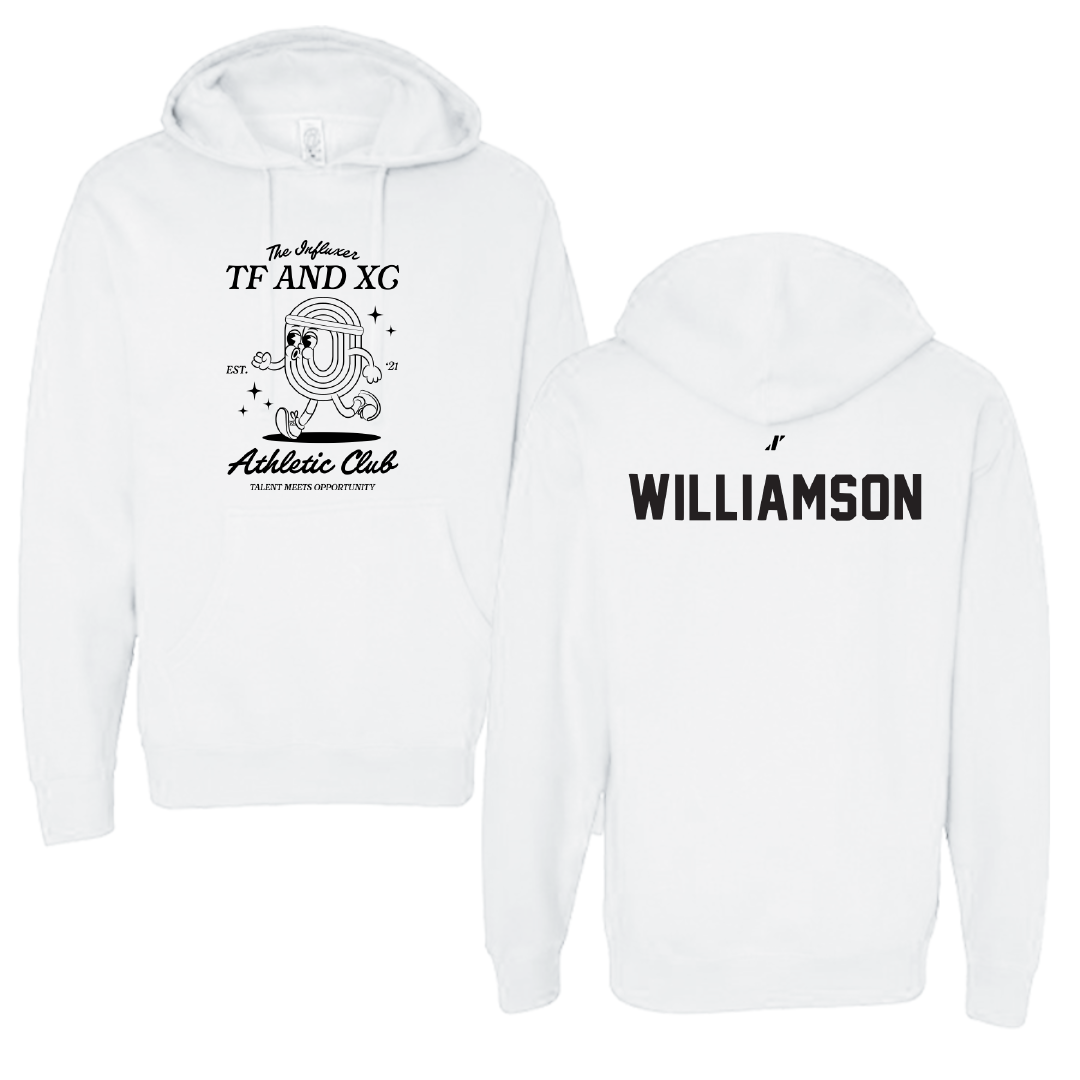 TF and XC White Influxer Athletic Club Hoodie - Grace Williamson