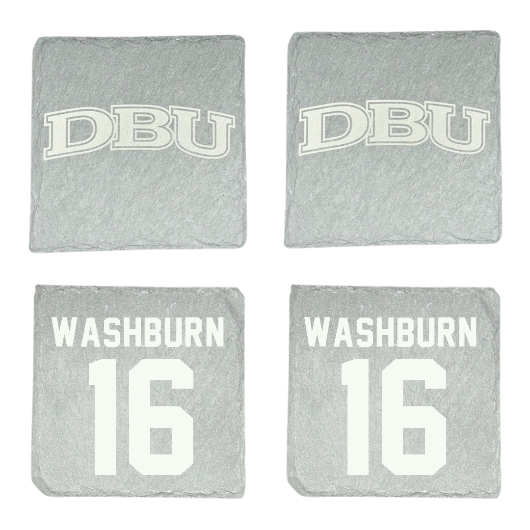 Dallas Baptist University Volleyball Stone Coaster (4 Pack)  - #16 Sadie Washburn