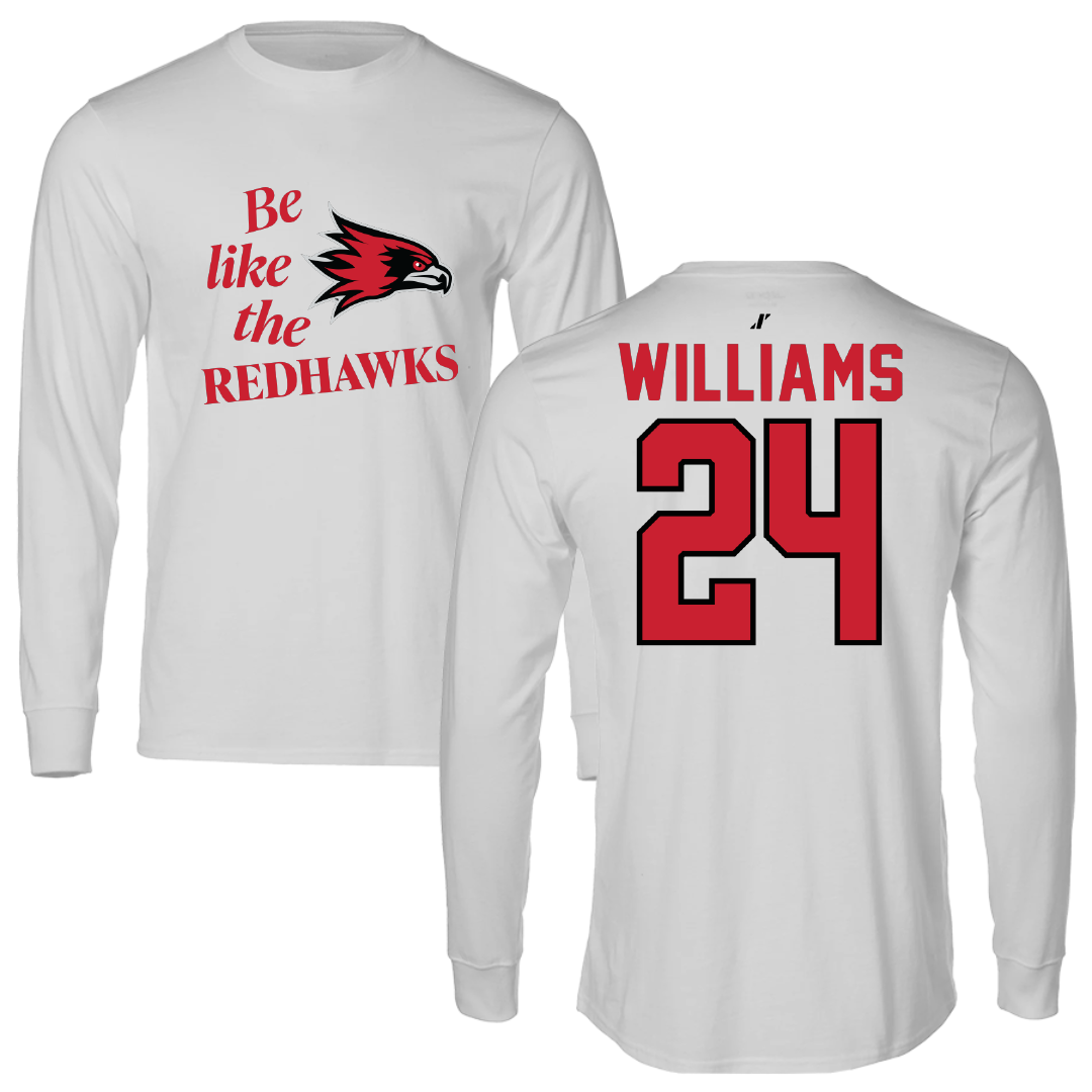 Southeast Missouri State University Football Light Gray Be Like Us Performance Long Sleeve - #24 JaQori Williams