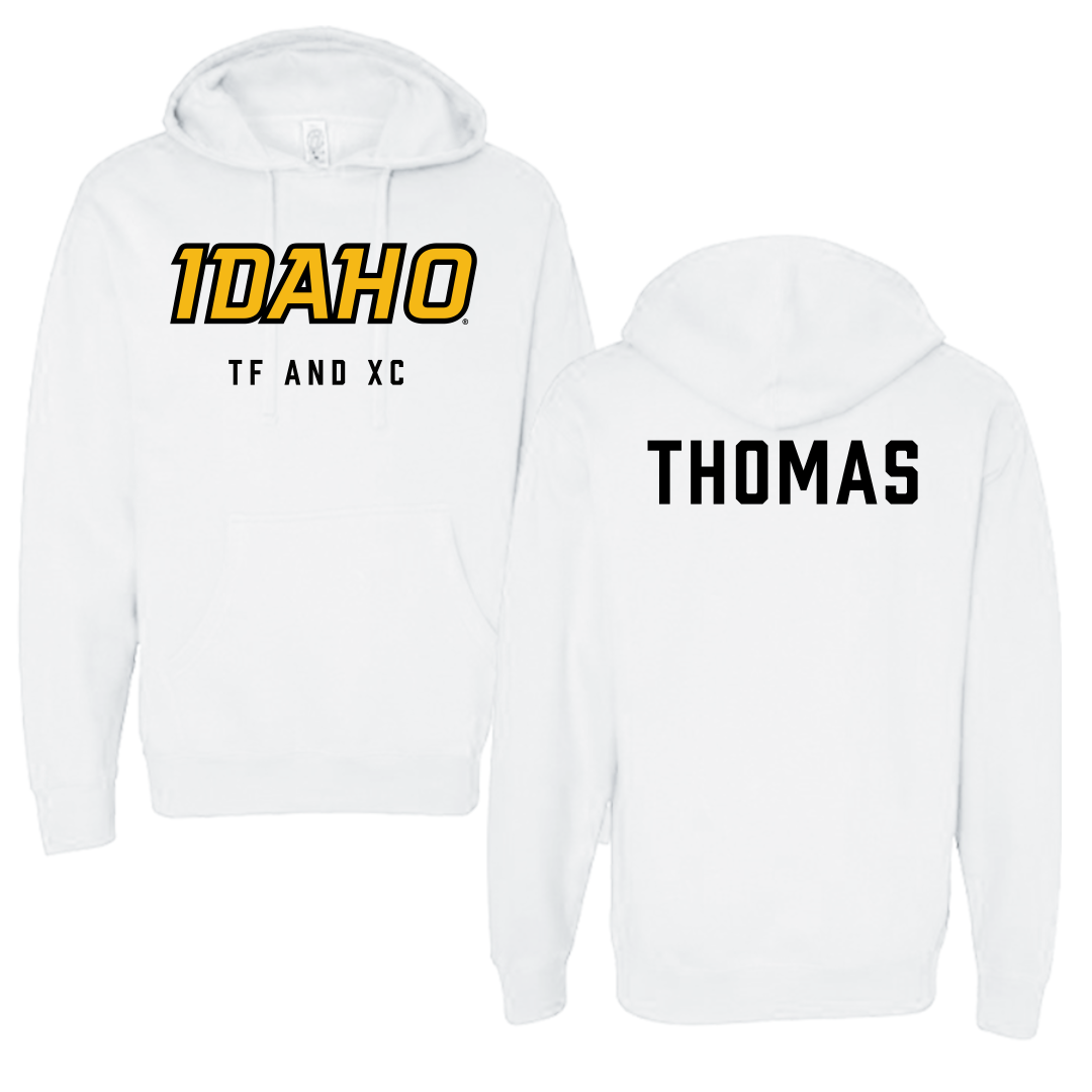 University of Idaho TF and XC White Idaho Hoodie - Reid Thomas