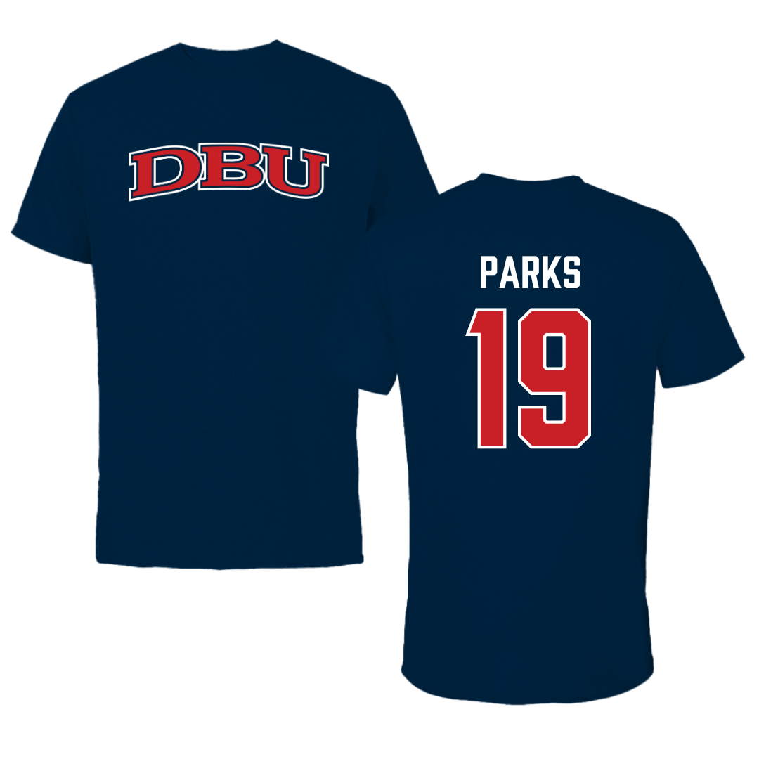 Dallas Baptist University Soccer Navy DBU Performance Tee - #19 Madison Parks
