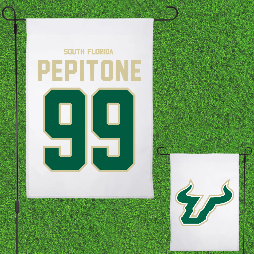 University of South Florida Softball White Garden Flag - #99 Alicea Pepitone
