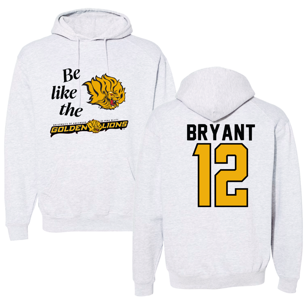 University of Arkansas-Pine Bluff Softball Light Gray Be Like Us Hoodie - #12 Danika Bryant