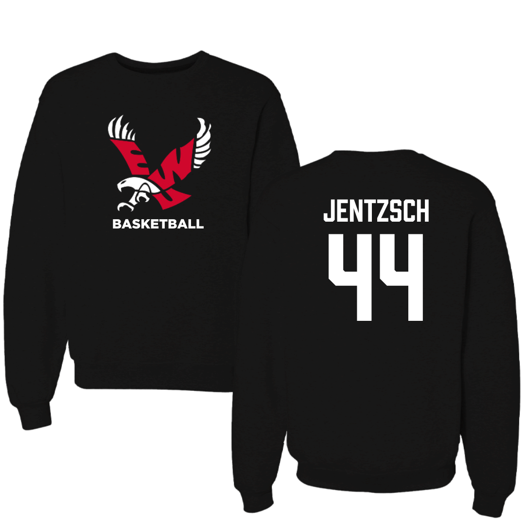 Eastern Washington University Basketball Black EWU Crewneck - #44 Camille Jentzsch