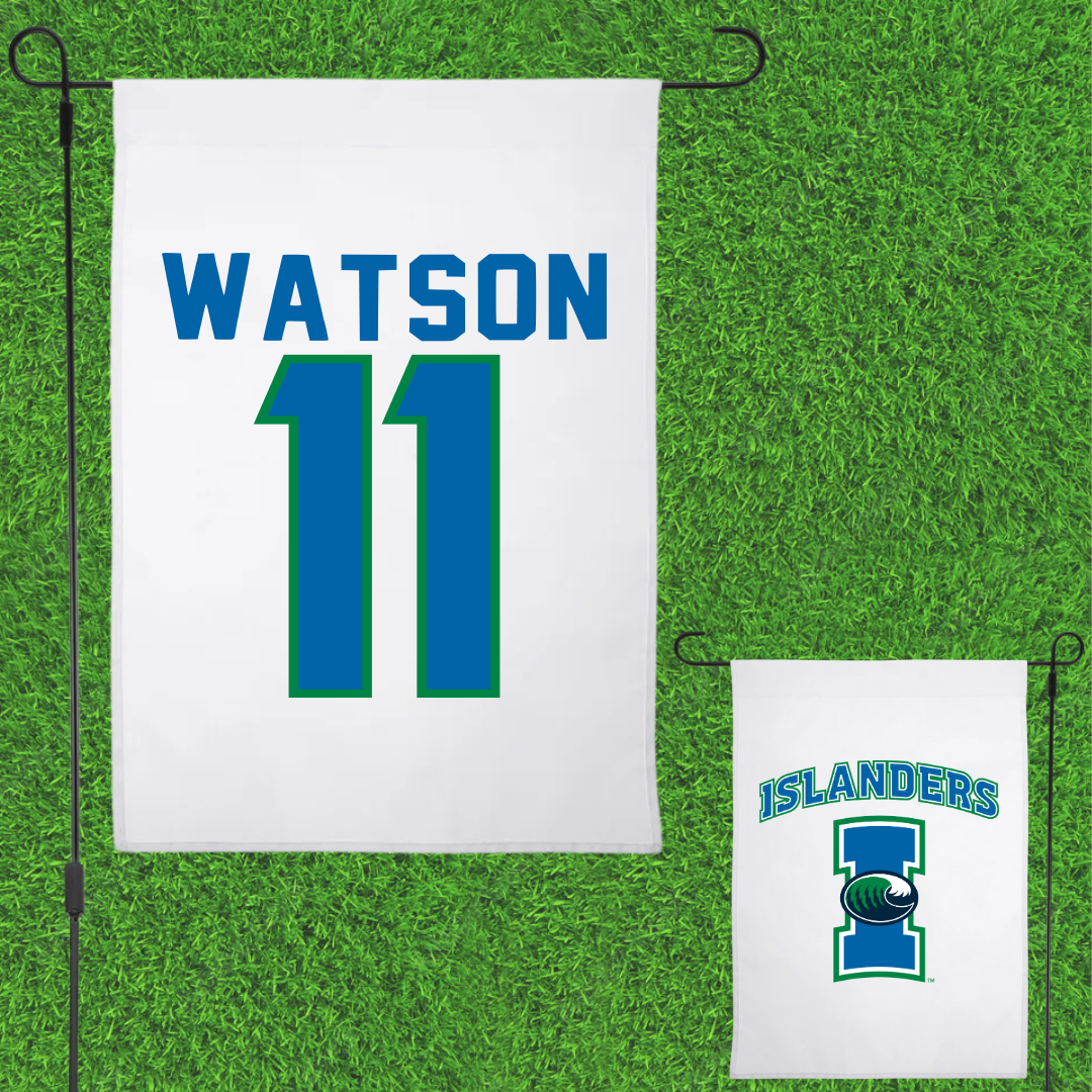 Texas A&M University-Corpus Christi Baseball White Garden Flag - #11 Matthew Watson