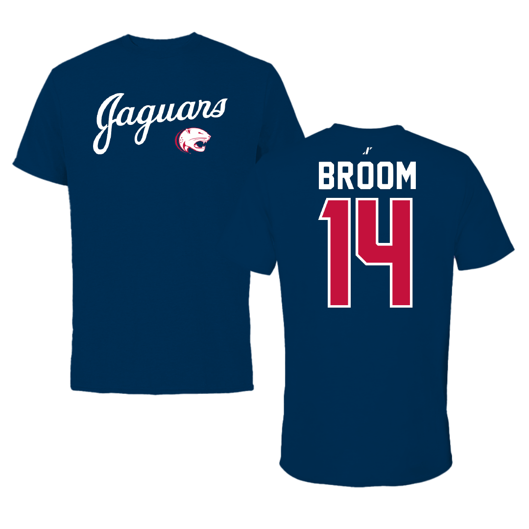 University of South Alabama Basketball Navy General Performance Tee - #14 John Broom