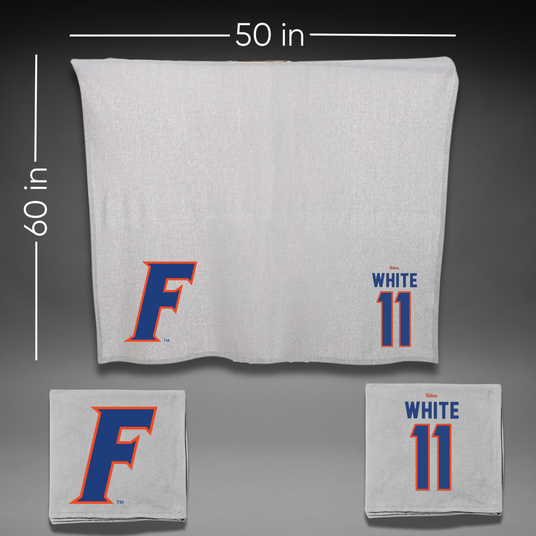 University of Florida Soccer Gray Blanket - #11 Sophie White