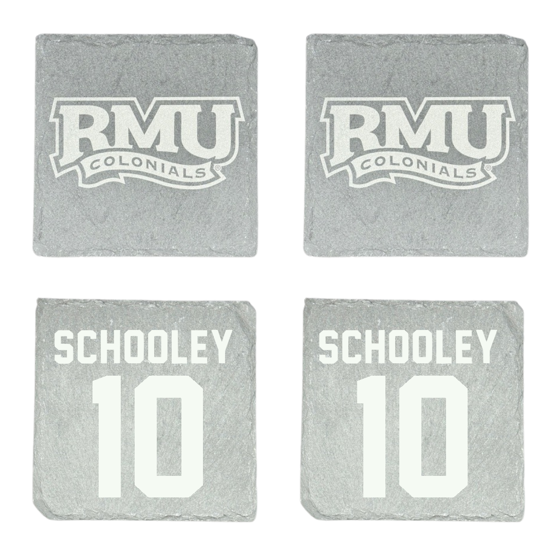 Robert Morris University Ice Hockey Stone Coaster (4 Pack)  - #10 Kaitlyn Schooley