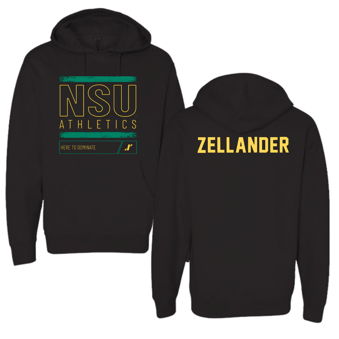 Norfolk State University TF and XC Black Dominate Hoodie - Jeremiah Zellander
